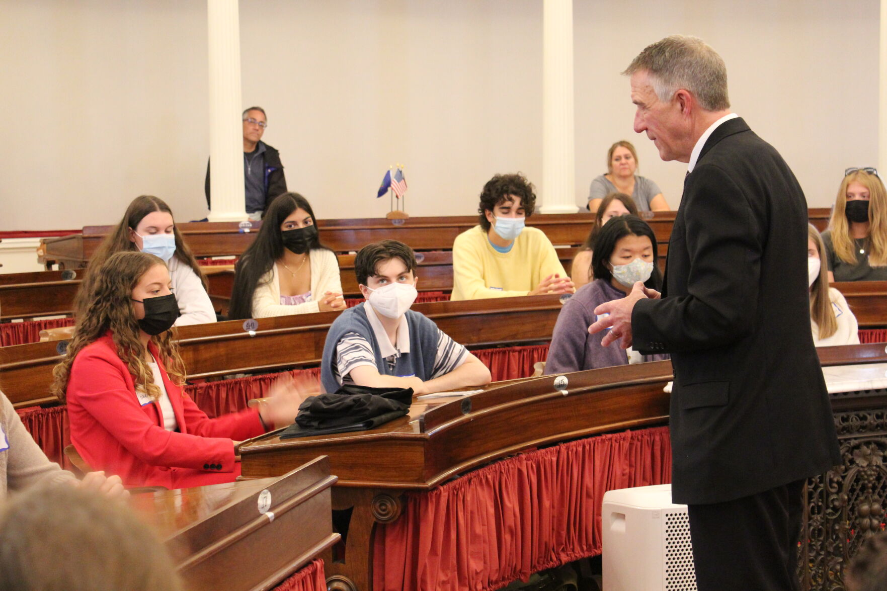 Gov. Scott speaks to students